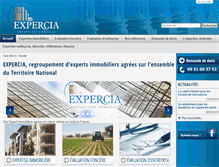 Tablet Screenshot of expercia.fr